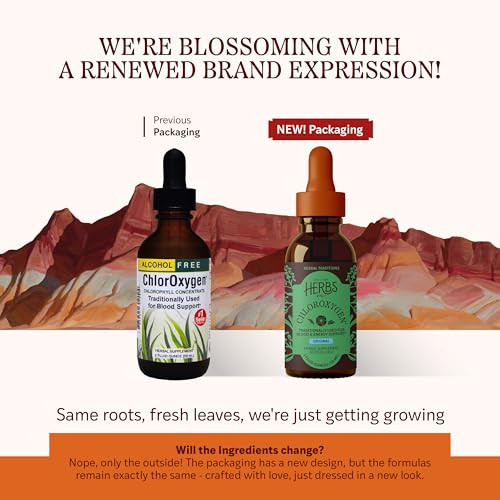 Herbs Etc. ChlorOxygen Chlorophyll Concentrate - Highly-Concentrated Energy Support - Aids Healthy Blood Circulation - Natural Vitality Support - Alc