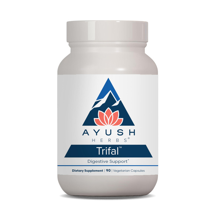 Ayush Herbs Trifal Digestive Support with Amla - Triphala Supplement for Women & Men, Promotes Balanced Digestion, Antioxidant Rich, Made with Organi