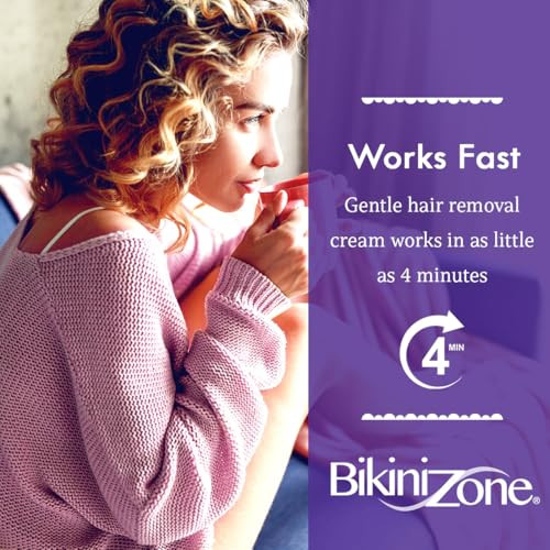 Bikini Zone Crème Hair Remover for Intimate Areas, 2 Oz, 3 Pack