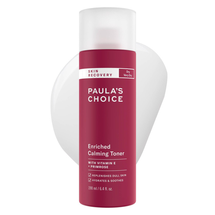 Paula's Choice Skin Recovery Calming Face Toner, Toner for Face with Hyaluronic Acid, Vitamin E & Primrose, Hydrates, Replenishes & Soothes Skin, Dry
