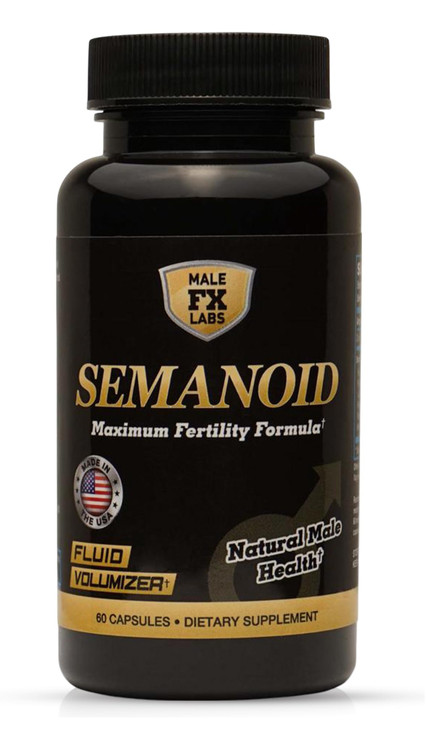 SEMANOID (60 Caps) Maximum Fertility Formula and Semen Volumizer - Advanced Fertility Ingredients and Male Prenatal Vitamin Blend, 1 Month Supply