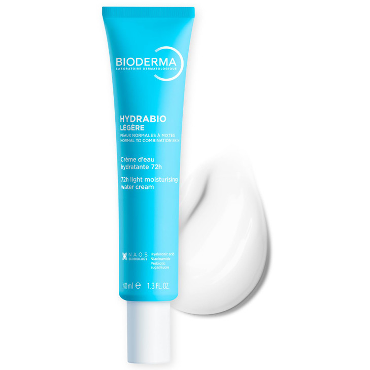 Bioderma Hydrabio Face Cream, Gel Cream Moisturizer, Provides Radiance, Lightweight Face Moisturizer for Normal to Combination Sensitive Skin, 1.33 F