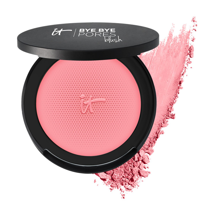 IT Cosmetics Bye Bye Pores Blush, Je Ne Sai Quoi - Sheer, Buildable Color - Diffuses the Look of Pores & Imperfections - With Silk, Hydrolyzed Collag