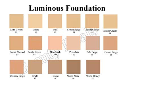 Beauty Deals Luminous Foundation Radiant Finish Undetectable Coverage (Ivory Cream)