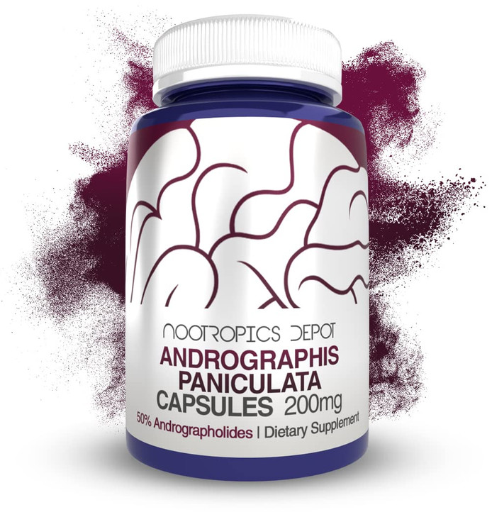 Andrographis paniculata Capsules | 200mg | 60 Count | 50% Andrographolides | Supports Immune Function | Supports Cellular Function