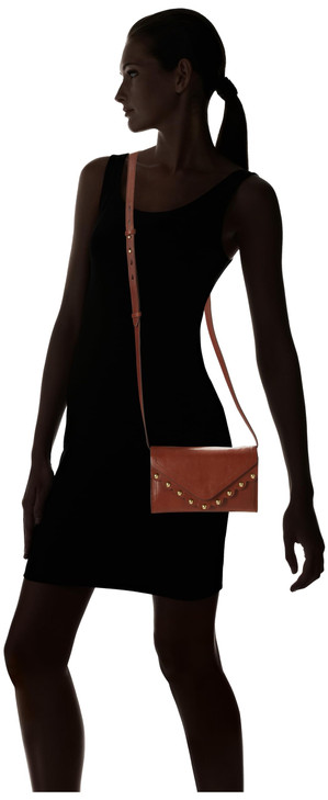 Lucky Brand Ruth Leather Crossbody Bag, Whiskey
