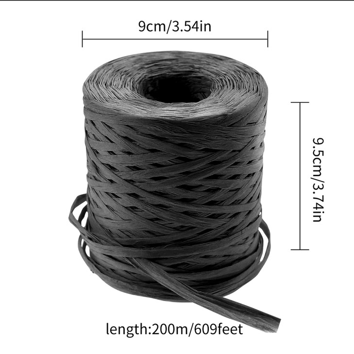 Creatrill Natural Raffia Paper Ribbon, 3 x40g Paper Raffia Ribbon Perfect for Florist Bouquets Weaving Decoration Christmas Raffia Gift Wrap