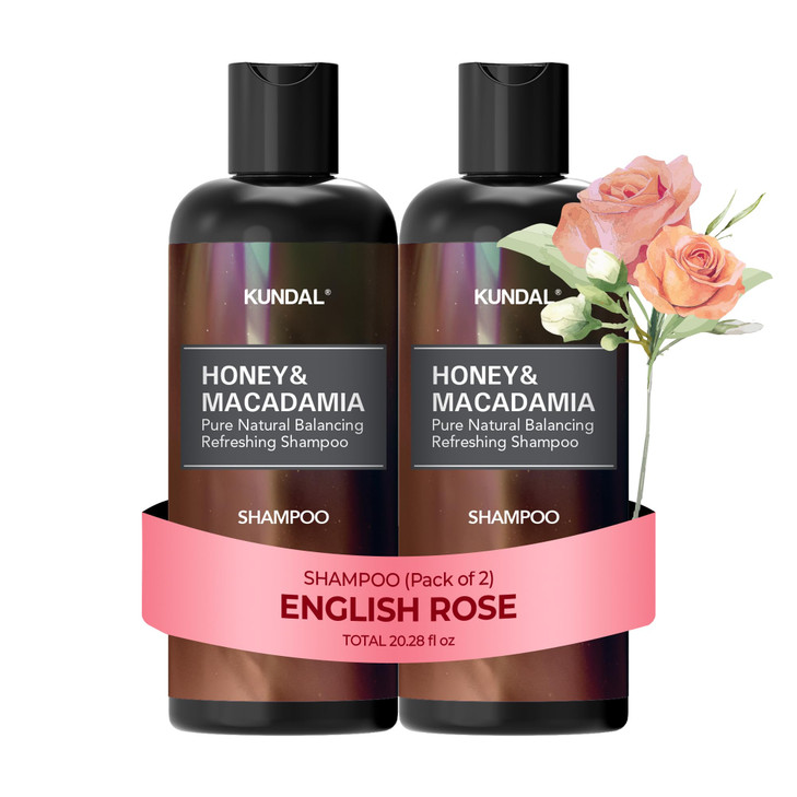 KUNDAL Honey&Macadamia Hydro-Intensive Moisture Premium Nature Hair Shampoo [Blackberry Bay] Sulfate Free, Macadamia Oil for Damaged Hiar care, Deep