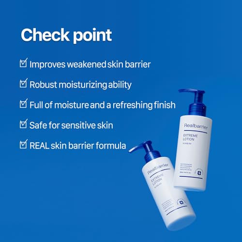 Real Barrier | Extreme Lotion | Face Lotion for Sensitive Skin | Facial Moisturizer | Skin Barrier Repair & Strengthening Facial Cream | Face & Body