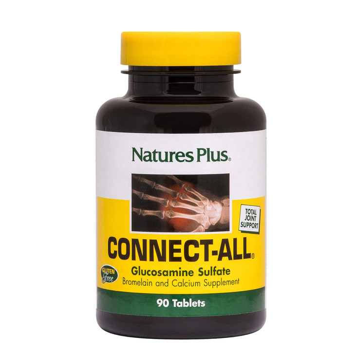 Natures Plus Connect-All - 300 mg Glucosamine Sulfate, 90 Tablets - Gluten-Free - 45 Servings