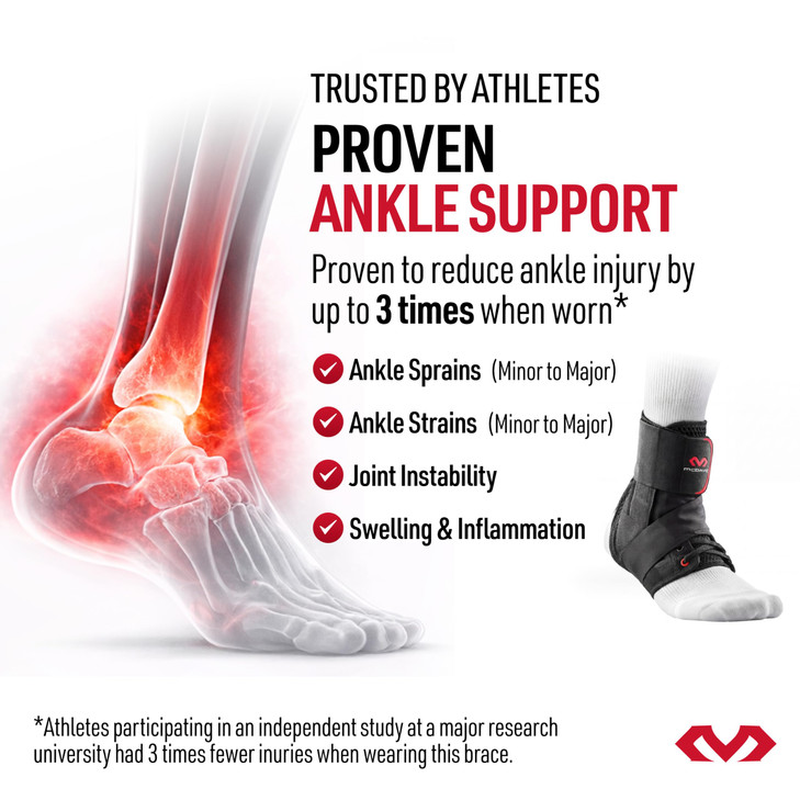 McDavid Ankle Brace Ultralight for Sprained Ankle, Figure 8 Ankle Braces, Lace up Ankle Brace, Ankle Braces for Men and Women, Ankle Support Brace an
