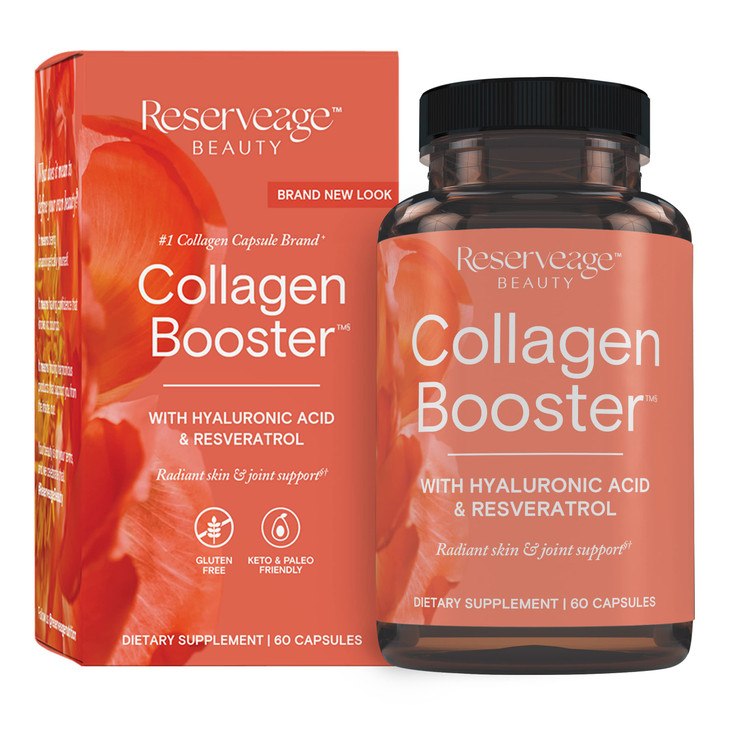 Reserveage Beauty Collagen Booster - Supplement for Skincare & Joint Health - Supports Healthy Collagen Production for Women - 60 Capsules (30 Servin