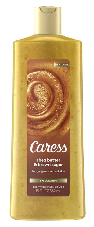 Caress Evenly Gorgeous Exfoliating Body Wash 18 fl oz (Pack of 2)