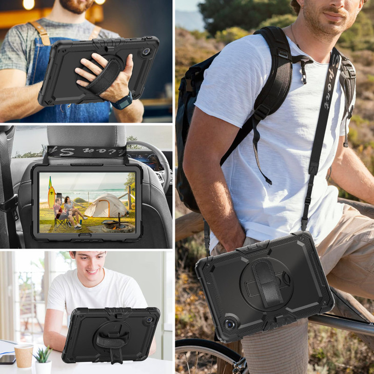 HXCASEAC Case for Samsung Galaxy Tab S6 Lite 10.4 inch, Protective with Screen Protector/Hand Strap/S Pen Holder, Shockproof S6 Lite Tablet Case 2024