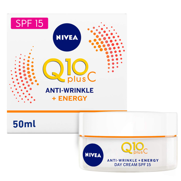 NIVEA Q10 Energy Healthy Glow Face Day Cream (50 ml), Energising Day Cream, Face Cream for Women, Moisturising Cream, Face Cream with Q10, Vitamin C,