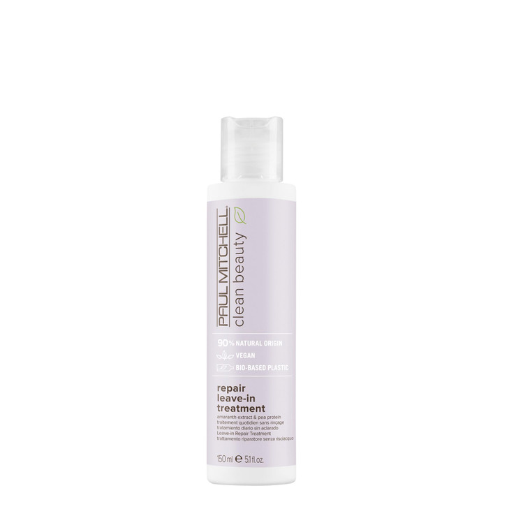 Paul Mitchell Clean Beauty Repair Leave-In Treatment, Leave-In Conditioner, Restores Strands, For Damaged, Brittle Hair, 5.1 fl. oz.