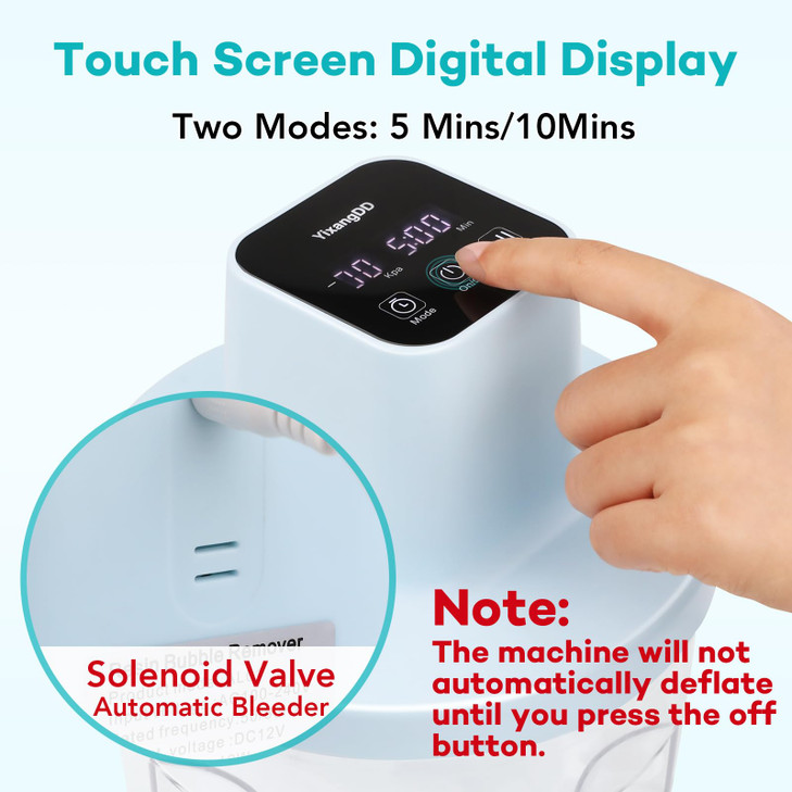 Resin Bubble Remover, Digital Display Design, Removes 99% of Air Bubbles in 5-10 Minutes, 96kPa Vacuum Degassing Chamber, Resin Bubble Remover Machin