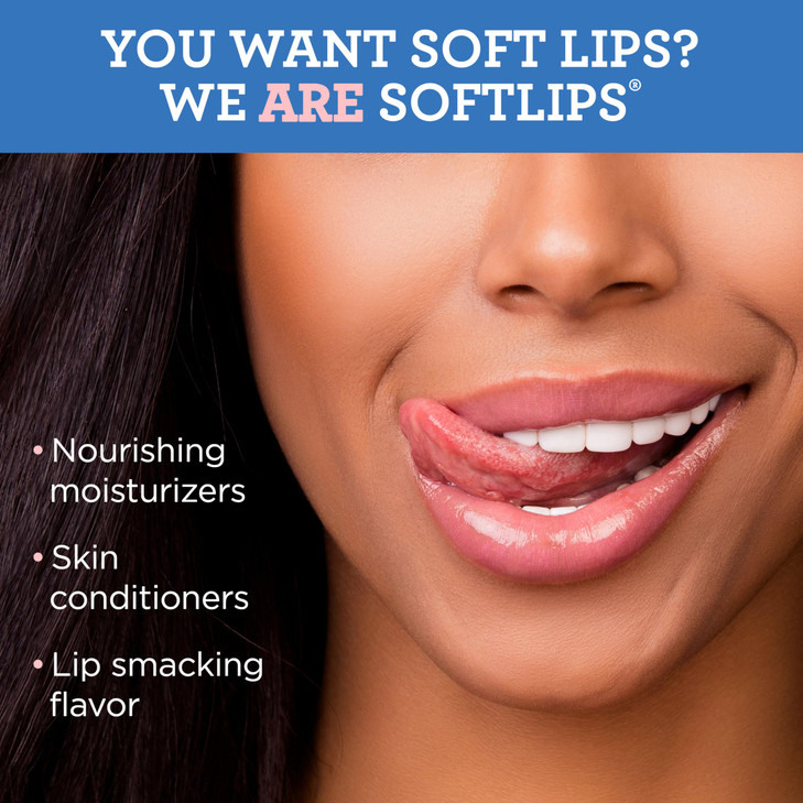 Softlips Daily Lip Moisturizer For Very Dry Lips With SPF, Pearl Tint & Vanilla Flavor Lip Balm, Hydrates, Soothes & Prevents Dry, Chapped Lips, Smoo