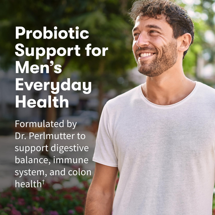 Garden of Life Probiotics for Men, Dr Formulated 50 Billion CFU 15 Probiotics for Digestive Health + Organic Prebiotic Fiber, Colon & Immune Support,