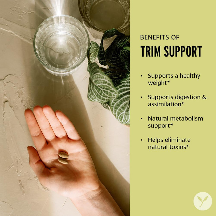 Banyan Botanicals Trim Support  Organic Weight Loss Supplement*  Natural Metabolism Support with Triphala, Guggulu & Ayurvedic Herbs for Cleansing*