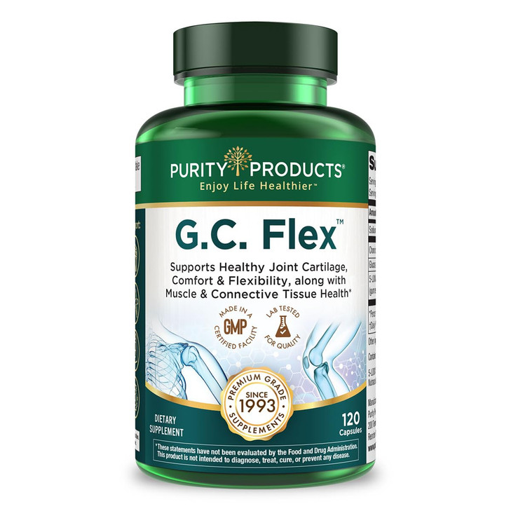 Purity Products G.C. Flex (Glucosamine and Chondroitin Sulfate Super Formula) - Supports Joint + Cartilage Health + Healthy Muscles + Connective Tiss