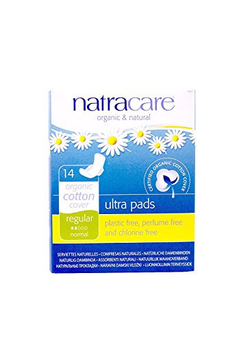 Natracare – Organic Cotton Cover Ultra Pads with Wings -14 Count (Pack of 4)