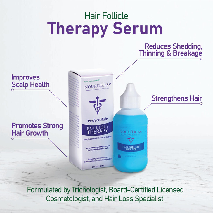 NouriTress Hair Follicle Therapy Serum - Advanced Scalp Treatment with Rosemary & Castor Oil, Clinically Proven to Strengthen, Soothe Scalp & Reduce