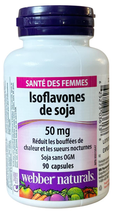Webber Naturals Soy Isoflavones 50mg 90 Capsules
