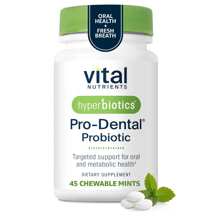 Hyperbiotics Vital Nutrients Pro Dental Probiotic | Clinically Studied BLIS K12 and M18 | Oral Probiotics for Bad Breath treatment for adults | Oral