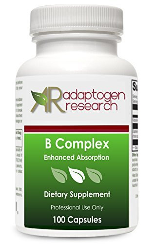 B Complex Supplement | High Potency B-Complex Vitamins with Riboflavin Niacin Folate Vitamin B6 B12 as Methylcobalamin Biotin & more | Enhanced Absor