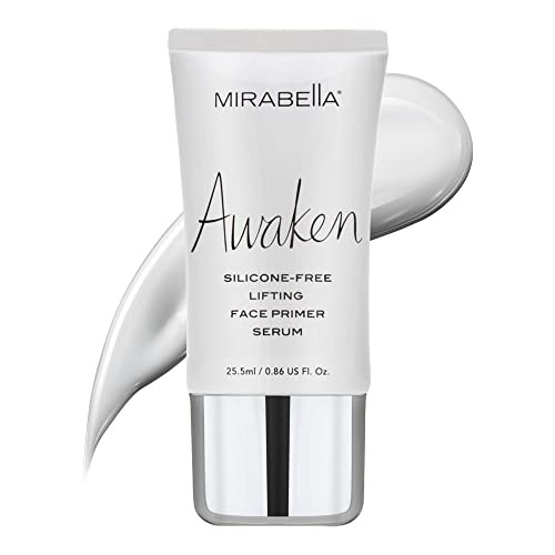 Lightweight Complexion Perfecting Makeup Face Primer, Awaken by Mirabella Beauty - Silicone-Free Flawless Base Facial Primer Serum for Foundation & M
