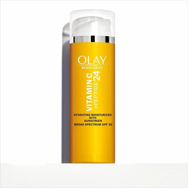 Olay Super Cream with Sunscreen SPF 30, Trial Size, Lightweight Face Moisturizer with Sun Protection, 5-in-1 Skin Care Benefits - Hydrating, Brighten