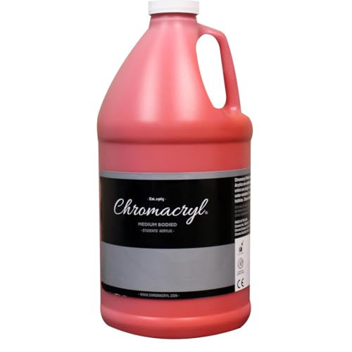 Chroma Chromacryl Non-Toxic Premium Acrylic Paint - 1/2 gallon - Warm Red - 1409