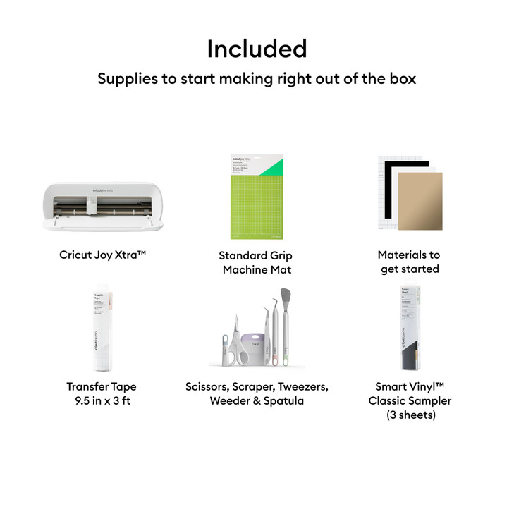 Cricut Joy Xtra Smart Cutting Machine | Vinyl Starter Kit