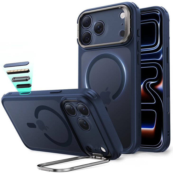 ESR for iPhone 17 Pro Max Case with Stash Stand, Camera Control Cover Compatible with MagSafe, Military-Grade Drop Protection Magnetic Phone Case, Sc
