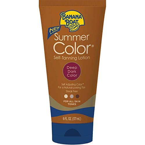 Summer Color Self Tanning Lotion - Deep Dark Color, 6 Ounces each (Value Pack of 4)