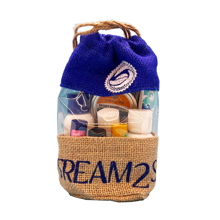 Stream2Sea Natural Hair & Skin Care Gift Set, Body & Face Travel Kit, Shampoo & Body Wash Conditioner, Everyday Mineral Sunscreen, Tinted Sunscreen,
