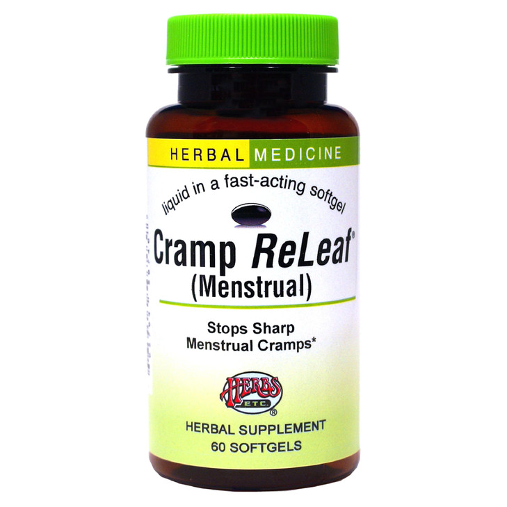 Herbs Etc. Cramp ReLeaf (Menstrual) - Abdominal Muscle Support - Herbal Supplement to Aid Menstrual Health - Period Cramp Support with Black Haw, Cra