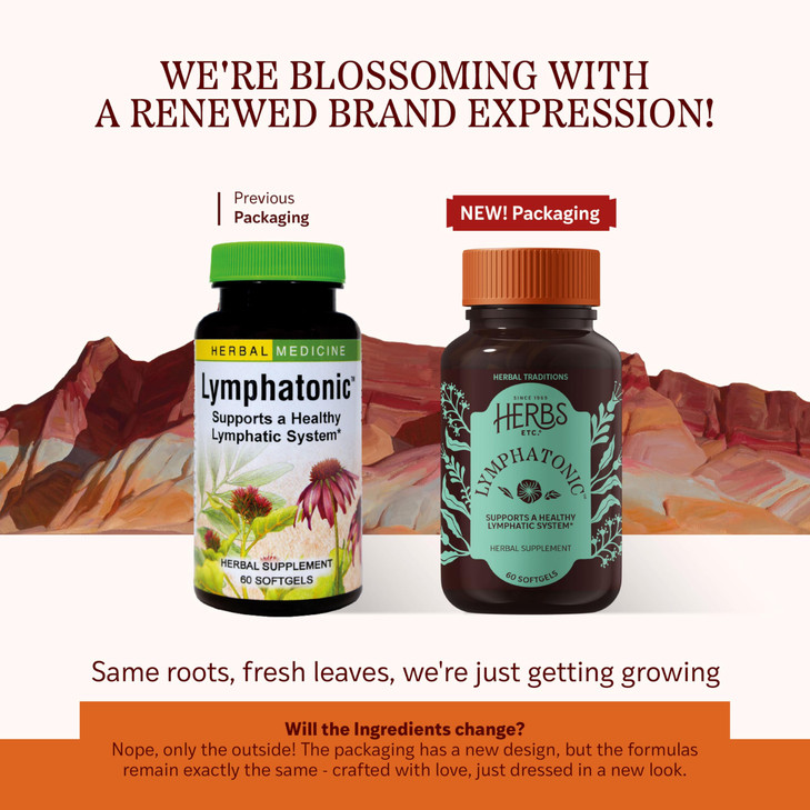 Herbs Etc., Lymphatonic, 60 Count