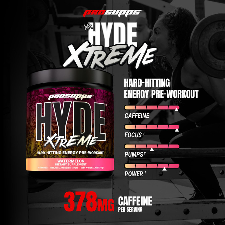ProSupps Mr. Hyde Xtreme Pre Workout Powder with Creatine, Beta Alanine & Caffeine  Extreme Energy, Pumps, Focus & Performance - Fitness & Gym Suppl