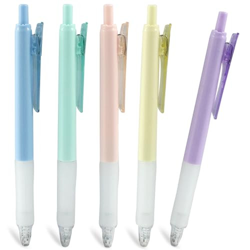 Moicstiy 5Pcs Knife Pen Craft Cutting Tools, Retractable Paper Cutter Pen, Art Cutting Tools Carving Pen for Art Paper Scrapbook (5 color)