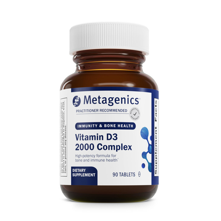 Metagenics D3 2000 IU Complex Vitamin D3 Supplement - Supports Bone Health, Immune & Healthy Inflammation Response* - with Isoflavones for Absorption