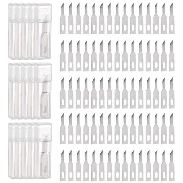 HARFINGTON 150pcs Exacto Knife Blades #A16 Hobby Knife Replacement Blades Refills
