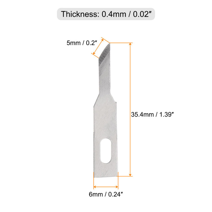 HARFINGTON 150pcs Exacto Knife Blades #A16 Hobby Knife Replacement Blades Refills