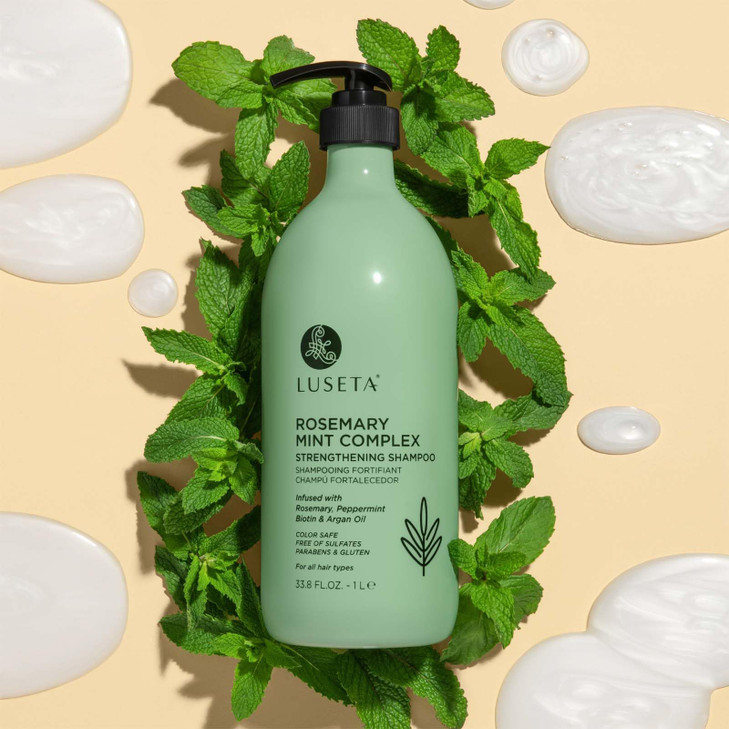 Luseta Rosemary Mint Strengthening Shampoo Hydrating and Nourishing Damaged Hair Thickening Shampoo for Thinning Hair,Reduce Frizz and Add Shine for