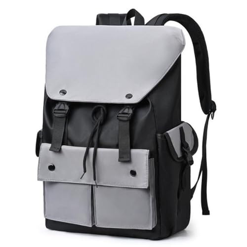 CHAO RAN Laptop Backpack for Men Women, Large Waterproof Travel Backpack Fit 16'' Laptop, Casual Zipper-free Rucksack for Commute College-Lightweight