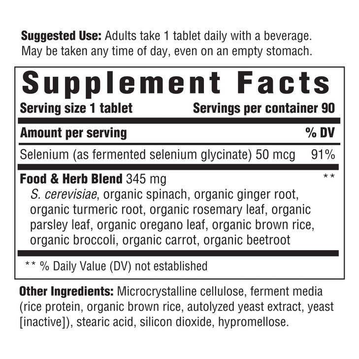 INNATE Response Formulas Selenium - Mineral Supplement For Immune System Support - Vegan, Gluten-Free, and Non-GMO - Made Without 9 Food Allergens -
