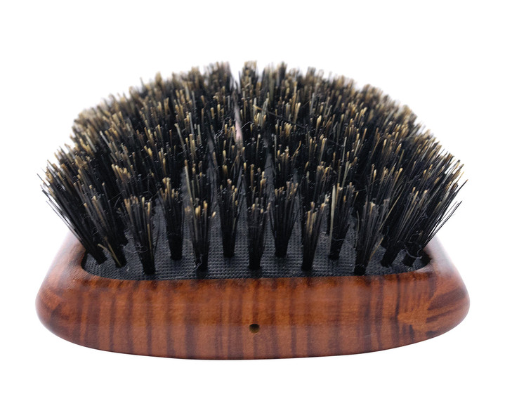 Spornette Deville Cushion Paddle Brush, Boar Bristle Hair Brush with Wooden Handle - For Straightening, Smoothing, Detangling, Styling & Brush Outs f
