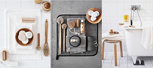 Iris Hantverk, Dry or Wet Skin Exfoliator Brush with Horse Hair Bristles and Birch Wood Handle, Dry or Wet Skin Exfoliator Brush for Men and Women