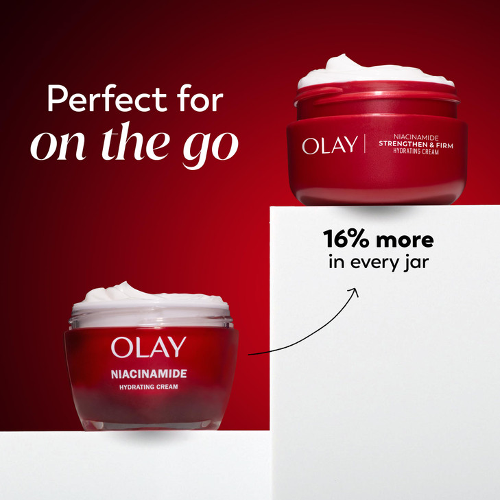 Olay Regenerist Radiance Niacinamide Face Moisturizer: Strong & Firm Cream for Women - Anti-Aging, Anti-Wrinkle, Hydrating & Skin Firming - 2 Oz